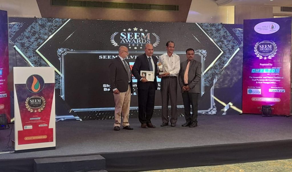 Society of Energy Engineers and Managers (SEEM award ‘2023) on Silver 🥈 level SEEM Award