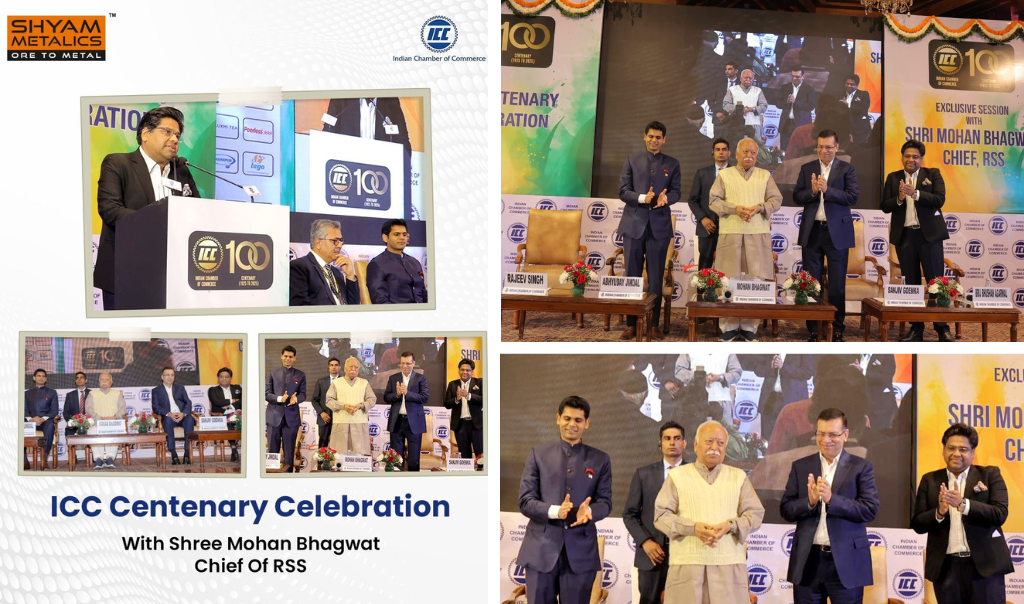 CMD, Brij Bhushan Agarwal | Indian Chamber of Commerce (ICC) in New Delhi VCMD Brij Bhushan Shyam metalics